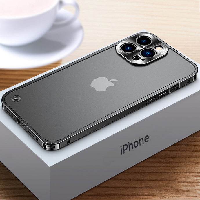 Alloy frame frosted case for iPhone