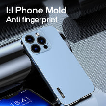 Load image into Gallery viewer, Stainless steel frame frosted case for iPhone

