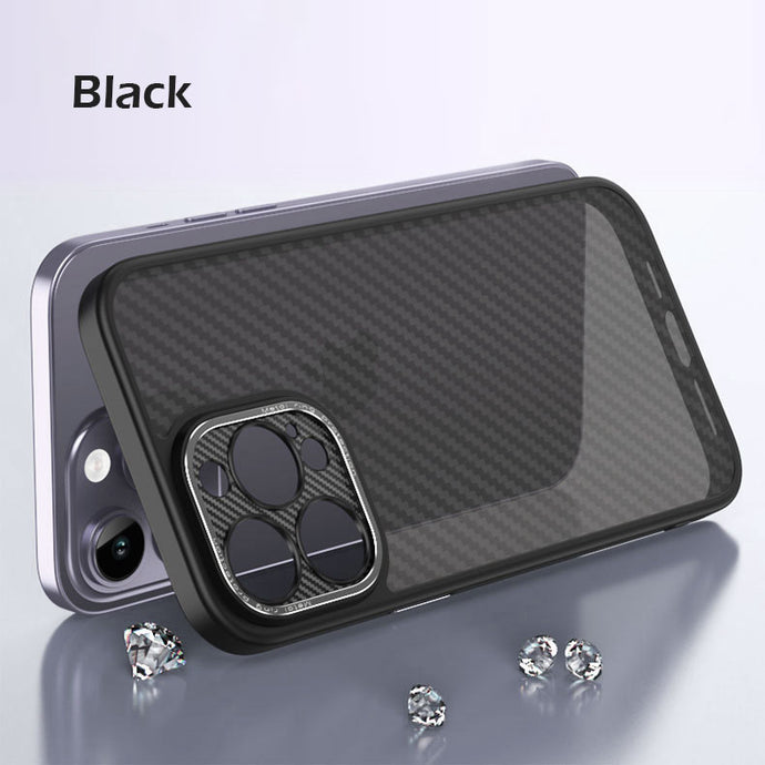 Carbon fiber skin-friendly drop resistant case for iPhone