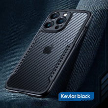 Load image into Gallery viewer, Air cushion carbon fiber textured case for iPhone
