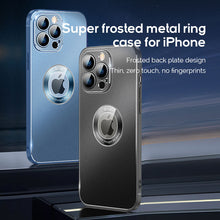 Load image into Gallery viewer, Super frosted metal ring case for iPhone
