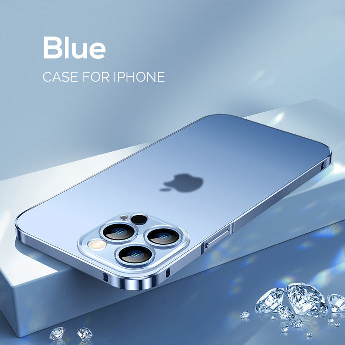 Aviation metal frame frosted case for iPhone