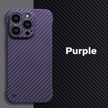 Load image into Gallery viewer, Ultra thin borderless carbon fiber  case for iPhone
