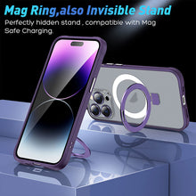 Load image into Gallery viewer, Alloy magnetic ring frosted case for iPhone
