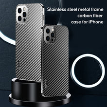 Load image into Gallery viewer, MagSafe carbon fiber frosted case for iPhone
