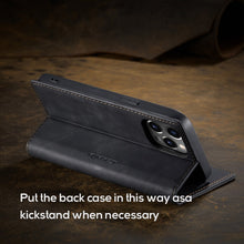 Load image into Gallery viewer, High-end leather all-inclusive magnetic case for iPhone
