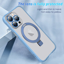 Load image into Gallery viewer, Alloy magnetic ring frosted case for iPhone
