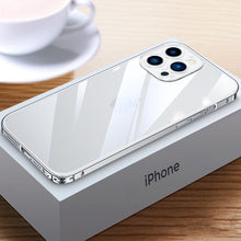 Load image into Gallery viewer, Aviation metal frame HD transparent case for iPhone 12/13 series
