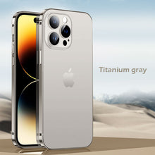 Load image into Gallery viewer, Ultra thin titanium alloy frame frosted case for iPhone
