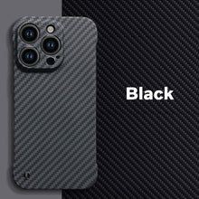 Load image into Gallery viewer, Ultra thin borderless carbon fiber  case for iPhone
