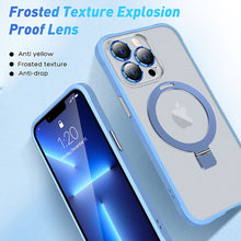 Load image into Gallery viewer, Alloy magnetic ring frosted case for iPhone
