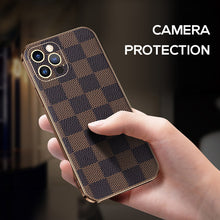 Load image into Gallery viewer, Classic business plaid leather case for iPhone 12/13 series
