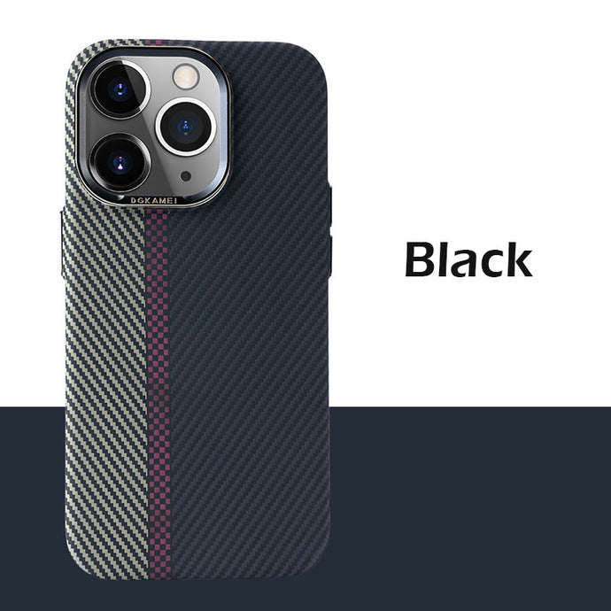 MagSafe combination color skin friendly carbon fiber case for iPhone