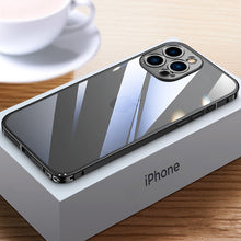 Load image into Gallery viewer, Aviation metal frame HD transparent case for iPhone 12/13 series
