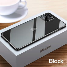 Load image into Gallery viewer, Crystal glass double-sided magnetic suction case for iPhone
