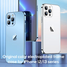Load image into Gallery viewer, Nano electroplating outer frame case for iPhone 12/13 series
