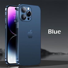 Load image into Gallery viewer, Ultra thin titanium alloy frame frosted case for iPhone
