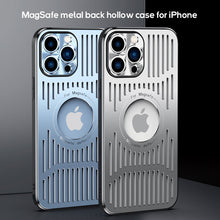 Load image into Gallery viewer, MagSafe metal back hollow case for iPhone
