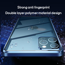 Load image into Gallery viewer, Crystal glass double-sided magnetic suction case for iPhone
