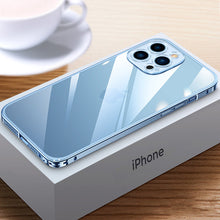 Load image into Gallery viewer, Aviation metal frame HD transparent case for iPhone 12/13 series
