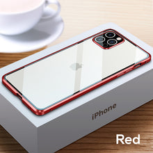 Load image into Gallery viewer, Crystal glass double-sided magnetic suction case for iPhone
