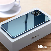 Load image into Gallery viewer, Crystal glass double-sided magnetic suction case for iPhone
