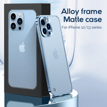Load image into Gallery viewer, Alloy frame frosted case for iPhone
